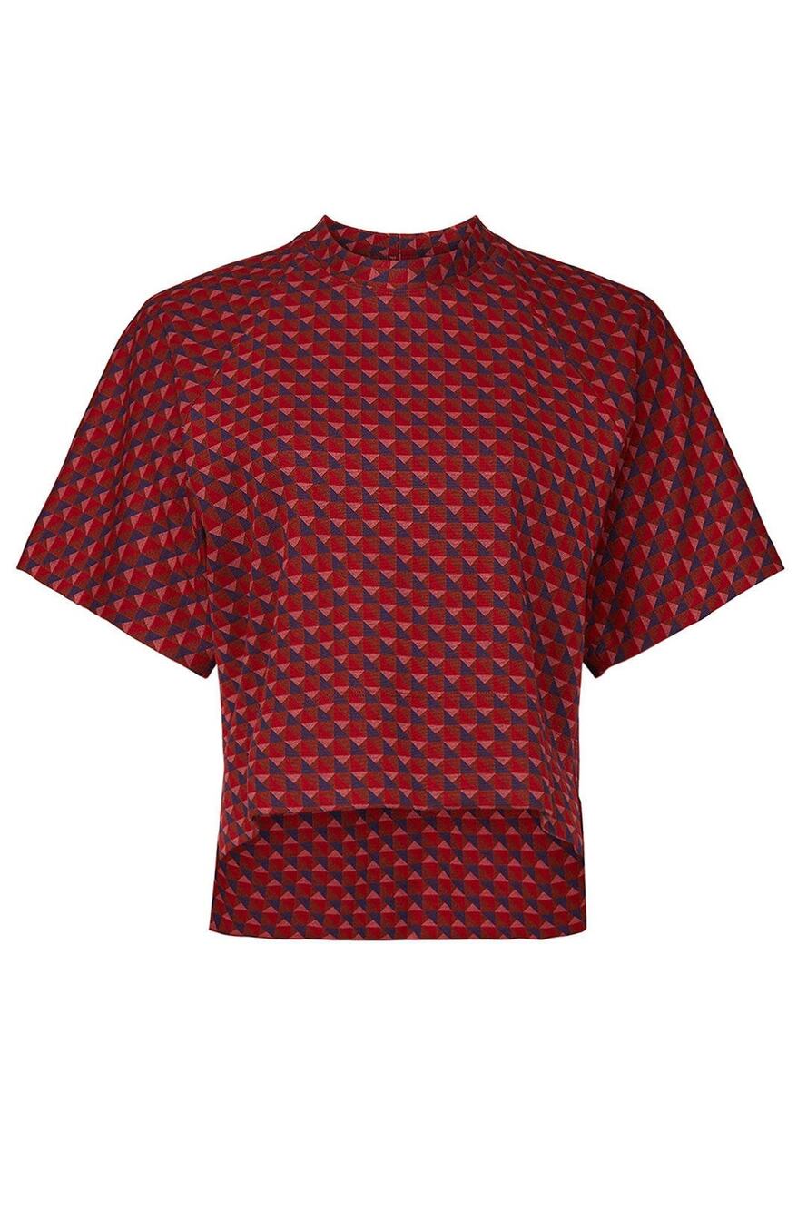 Rosetta Getty Triangle Cocoon T-Shirt - Size Small